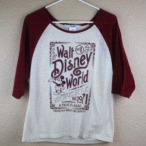 Walt Disney World Vintage Style Baseball Top